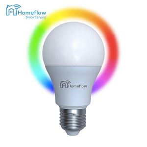 Bec inteligent LED Wireless Homeflow B-5011, E27, 9W (60W), 806lm, RGB, dimabil, Control de pe telefonul mobil imagine