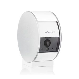 Camera Video HD de interior Somfy Protect, Vedere pe timp de noapte, Zoom de 8x, Compatibil cu TaHoma, Amazon Alexa, IFTTT si Works With Nest imagine