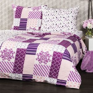 Lenjerie de pat din crep 4Home Patchwork violet imagine