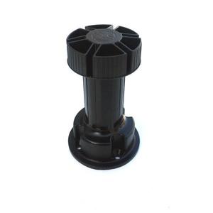 Picior cilindric negru H100 pentru mobilier - Maxdeco imagine