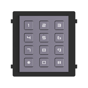 Modul tastatura HikVision DS-KD-KP, Pentru interfon modular, 12 Taste iluminate, Embedded Linux imagine