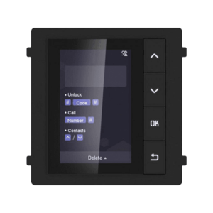Modul afisaj LCD TFT HikVision DS-KD-DIS, Pentru interfon modular, 4 Butoane, Afisaj digital imagine