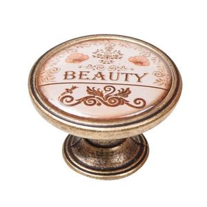 Buton pentru mobila, Beauty 550BR30, finisaj alama antichizata, D: 37 mm - Maxdeco imagine