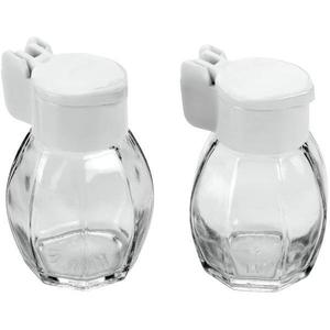 Set dozatoare sticla sare/piper capac plastic - Maxdeco imagine