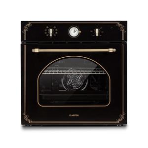 Klarstein Victoria, cuptor incorporabil, design retro 9 funcții 50-250 ° C negru imagine