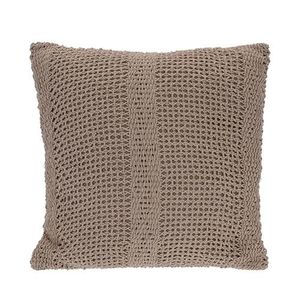 Perna Crochet din bumbac bej 45x45 cm imagine