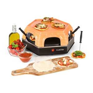 Klarstein Capricciosa, cuptor pentru pizza, 1500 W, capac din teracotă, funcția de menținere a căldurii imagine