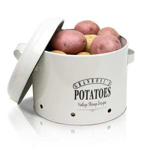 Klarstein Idaho, doză pentru cartofi, placă de oțel emailat, aprox.27 × 21 × 23, 5 cm (L × Î × A), inoxidabilă imagine