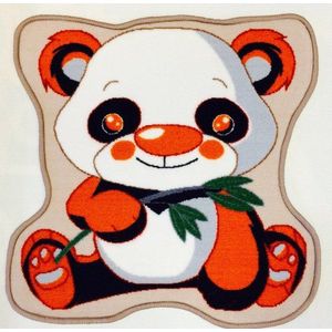 Covoras camera copii Davo Pro Panda, nylon, patrat, multicolor, 65x65cm, cod 33018 imagine