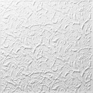 Tavan fals decorativ din polistiren expandat Paris, Decosa, alb, 50x50x0.8cm, bax 10 pachete x 2mp, Cod 12031 imagine