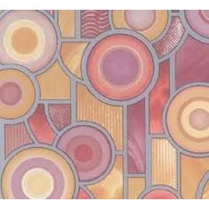 Autocolant vitraliu Gekkofix Target, efect geam sablat, multicolor, 67.5cmx15m imagine