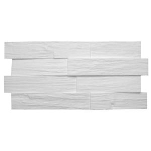 Panou decorativ polistiren Decosa Wood, model imitatie lemn, alb, 50cm x 23cm, bax 6 pachete x 1m², Cod 13113 imagine