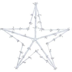 Decorațiune LED de Crăciun White star, 80 cm imagine