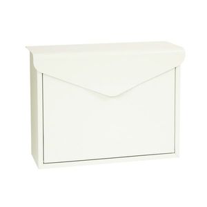 Cutie poştală din oţel Monza, alb imagine