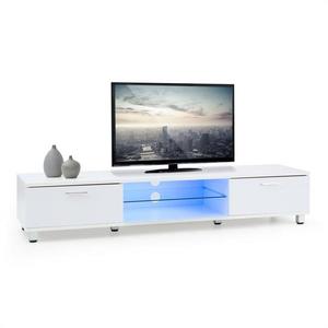 OneConcept Keira Lowboard TV Board LED corpde iluminat schimbare de culoare albă imagine