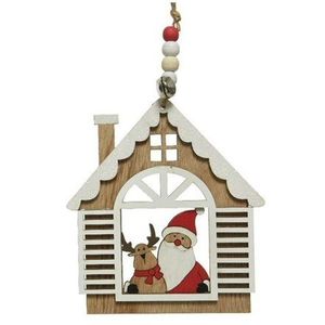Decoratiune Craciun - Hanging Santa House - Modele diferite | Kaemingk imagine