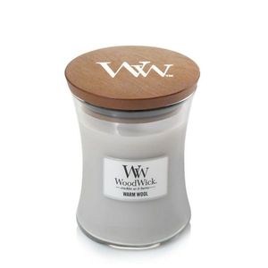Lumanare parfumata - Warm Wool, Medium Jar | WoodWick imagine