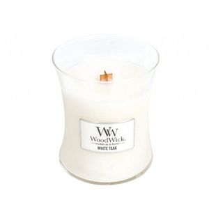 Lumanare parfumata - White Teak, Medium Jar | WoodWick imagine