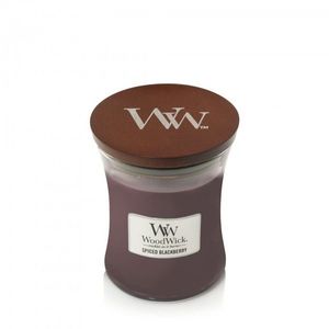 Lumanare parfumata - Spiced Blackberry, Mini Jar | WoodWick imagine