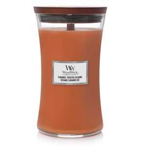 Lumanare parfumata - Caramel Toasted Sesame, Large Jar | WoodWick imagine