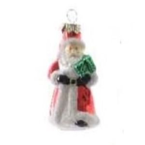 Decoratiune pentru brad - Figure Gass - Santa With Bell - Santa Cu Clopotel | Kaemingk imagine