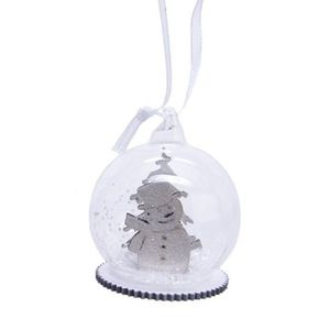 Glob decorativ - Bauble Glass - Snowman - Om Zapada | Kaemingk imagine