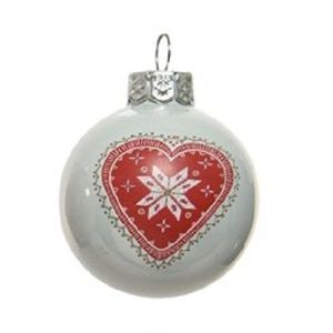 Glob decorativ - Bauble Winter White - Heart - Alb / Inima | Kaemingk imagine
