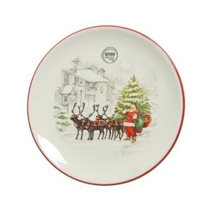 Farfurie - Breakfast Plate Dolomite With Santa | Kaemingk imagine