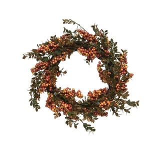 Decoratiune - Wreath Plastic Metallic Berries | Kaemingk imagine