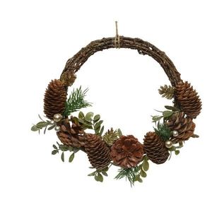 Decoratiune - Wreath Twig Pinecones, Berries, Tree | Kaemingk imagine
