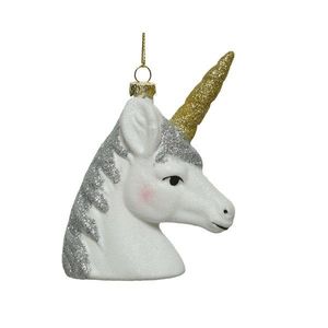 Decoratiune - Unicorn Shatterproof Glitter - White | Kaemingk imagine