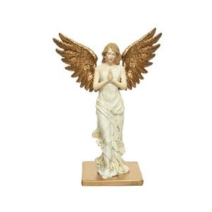 Figurina - Glitter Angel - White-Gold | Kaemingk imagine