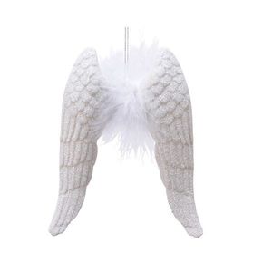 Decoratiune - Wings Plastic Feather - White | Kaemingk imagine