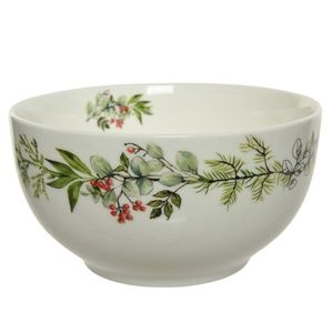Bol - Porcelain Wreath - White, 480 ml | Kaemingk imagine