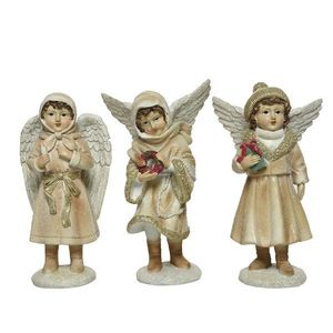 Figurina - Angel Child Gold Glitter - Cream - mai multe modele | Kaemingk imagine
