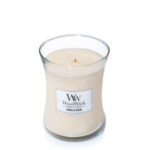 Lumanare parfumata - Medium Jar - Vanilla Bean | WoodWick imagine