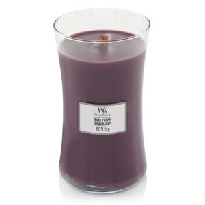 Lumanare parfumata - Large Jar - Dark Poppy | WoodWick imagine