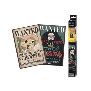 Set 2 Postere - One Piece - Wanted Brook & Chopper | ABYStyle imagine