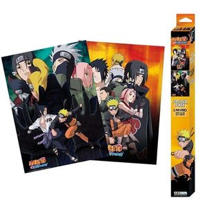 Set 2 Postere - Naruto Shippuden - Ninjas, 52x38 cm | ABYStyle imagine