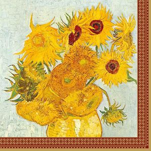 Set servetele - Vase With Twelve Sunflowers | Easy Life imagine