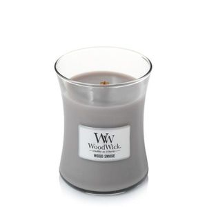 Lumanare parfumata - Medium Jar - Wood Smoke | WoodWick imagine