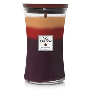 Lumanare parfumata - Large Jar Trilogy - Holiday Cheer | WoodWick imagine