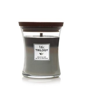 Lumanare parfumata - Medium Jar Trilogy - Mountain Air | WoodWick imagine