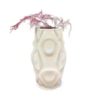Vaza - Circular sine vase alb mat | Drag and Drop imagine