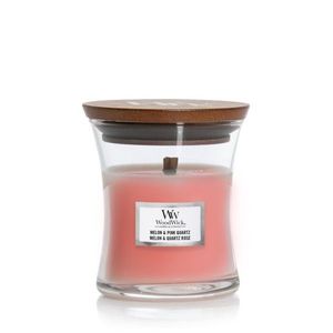 Lumanare parfumata - Mini Jar - Melon and Pink Quartz | WoodWick imagine