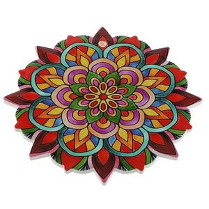 Suport din ceramica pentru vesela - Mandala - Rosu | Versa imagine
