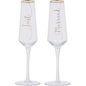Set 2 pahare - Just Married Flutes | Creative Tops imagine