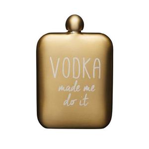 Plosca - Vodka Hip Flask - Gold | Kitchen Craft imagine