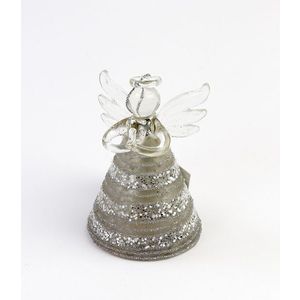 Decoratiune Craciun - Glass Angel, glitter | Everbright Gifts imagine