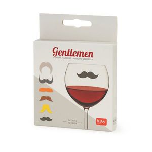 Set markere pahar - Gentlemen, set of 6 drink markers | Legami imagine
